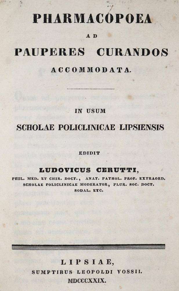 Große Abbildung Nr.1: 138-1688 Cerutti,L. (Hrsg.).: (Medizin)