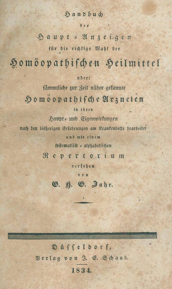 Große Abbildung Nr.1: 138-1707 Jahr,G.A.g.: (Medizin, Homöopathie)