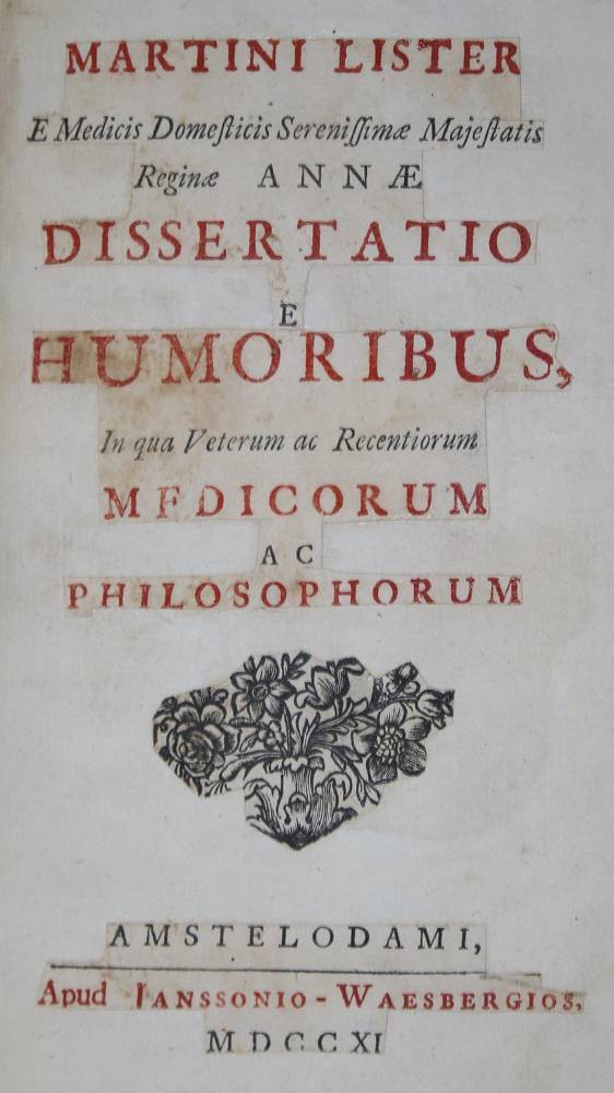 Große Abbildung Nr.1: 138-1713 Lister,M.: (Medizin)