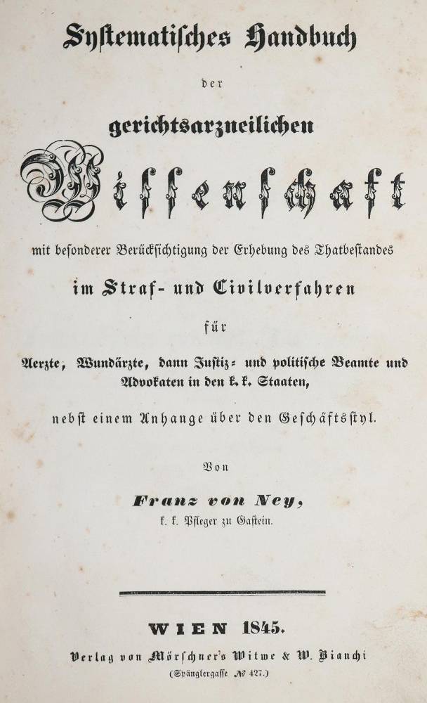 Große Abbildung Nr.1: 138-1719 Ney,F.v.: (Medizin)