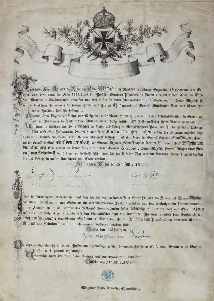 Große Abbildung Nr.1: 138-172 Urkunde: (Handschriften, Preußen)