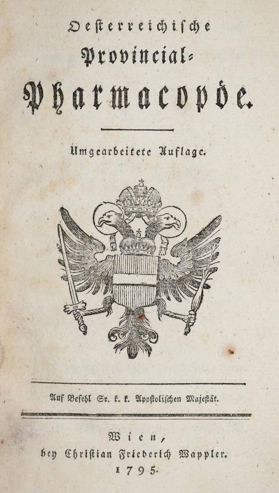 Große Abbildung Nr.1: 138-1720 Oesterreichische Provincial-Pharmacopöe.: (Medizin)