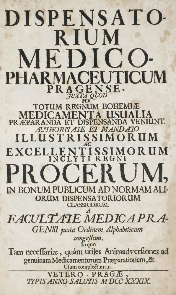 Große Abbildung Nr.2: 138-1724 Dispensatorium: (Medizin, Pharmazie, Böhmen)
