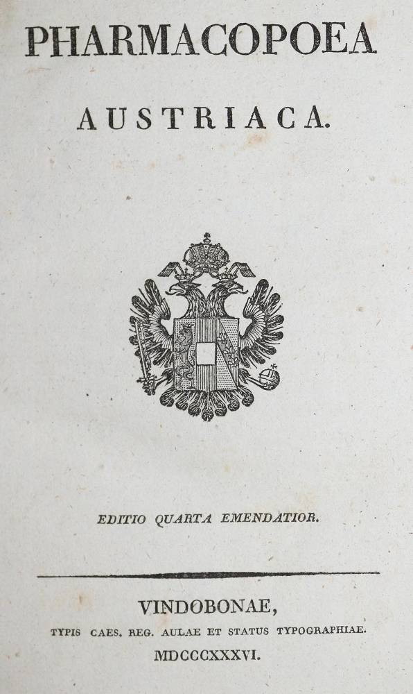 Große Abbildung Nr.1: 138-1725 Pharmacopoea Austriaca.: (Medizin)