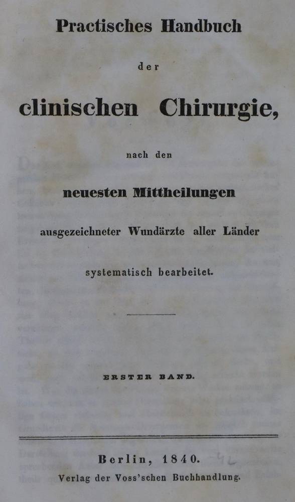 Große Abbildung Nr.1: 138-1733 Practisches Handbuch: (Medizin)