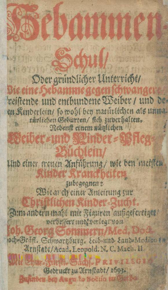 Große Abbildung Nr.1: 138-1740 Sommer,J.G.: (Medizin)