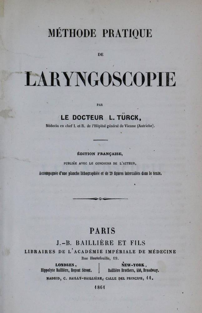 Große Abbildung Nr.2: 138-1743 Türck,L.: (Medizin)