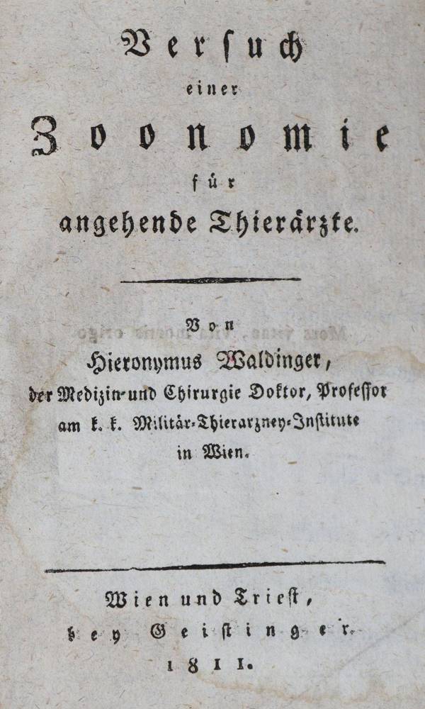 Große Abbildung Nr.2: 138-1744 Am-Pach auf Grünfelden,J.: (Medizin, Veterinärmedizin)