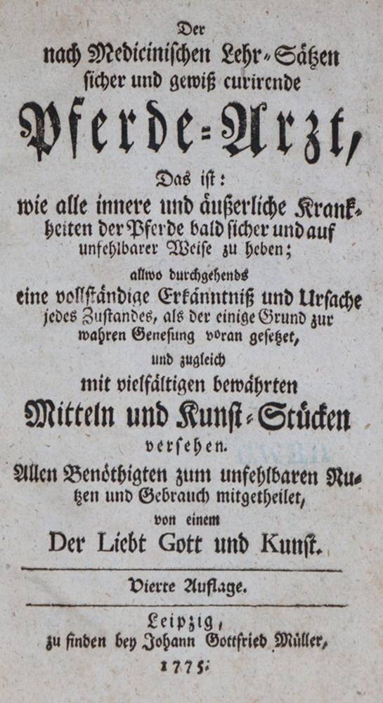 Große Abbildung Nr.1: 138-1749 (Knör,L.W.v.).: (Medizin, Veterinärmedizin)