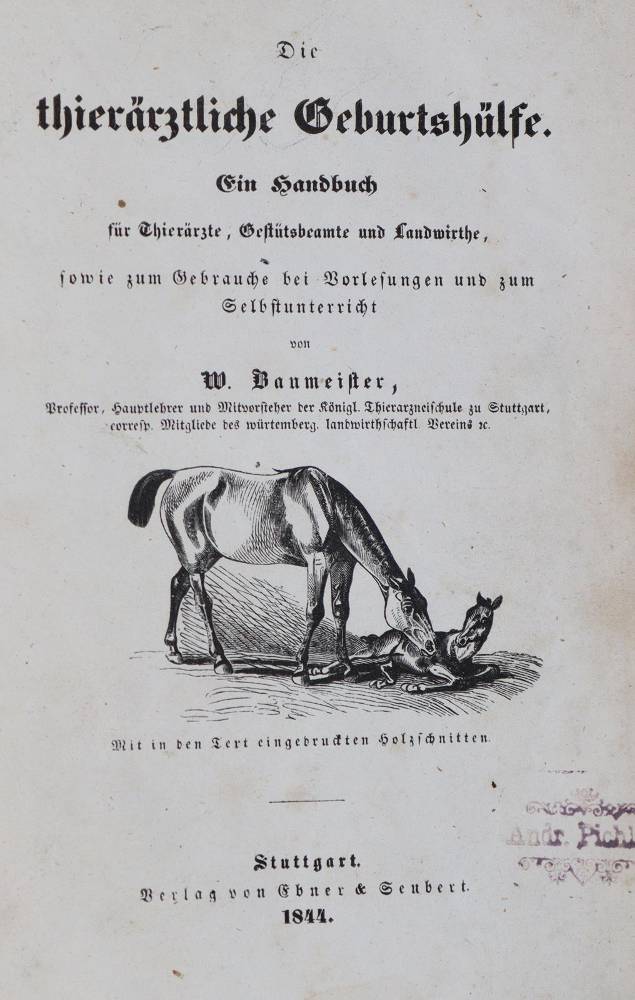 Große Abbildung Nr.1: 138-1752 Drei Werke:: (Medizin, Veterinärmedizin, Pferde)