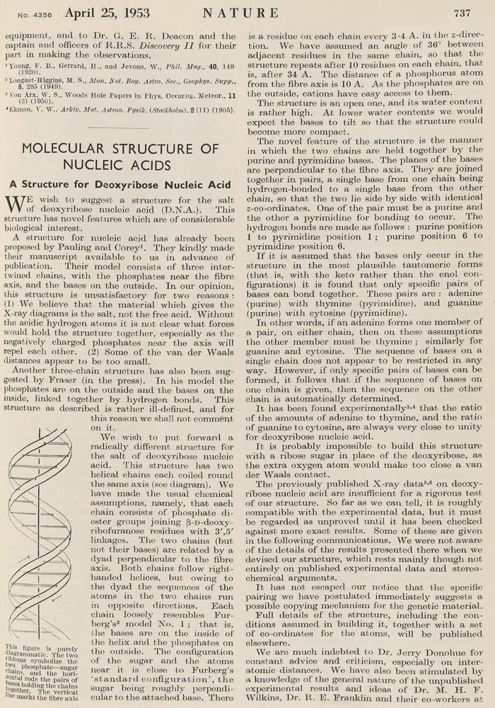 Große Abbildung Nr.2: 138-1759 Watson,J.D. u.a.: (Medizin)