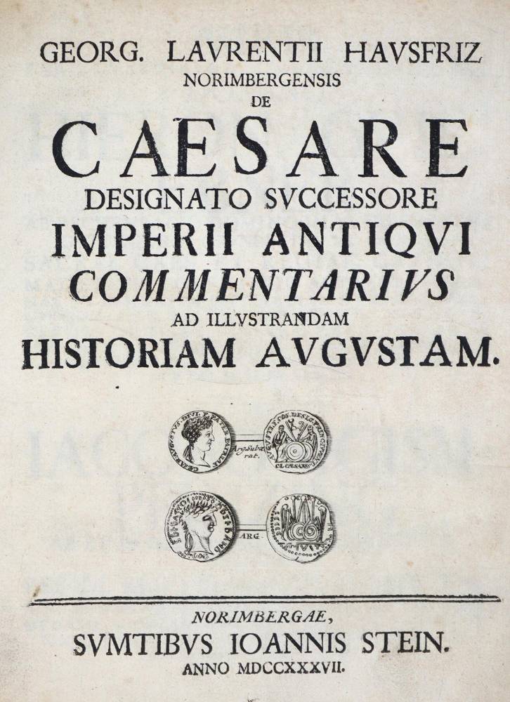 Große Abbildung Nr.1: 138-176 Hausfriz,G.L.: (Alte Drucke, Handschriften und Theologie)