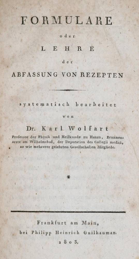 Große Abbildung Nr.1: 138-1761 Wolfart,K.C.: (Medizin)