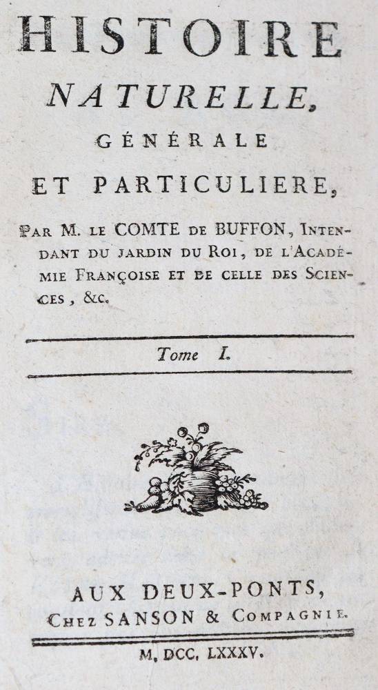 Große Abbildung Nr.1: 138-1765 Buffon,(G.L.L.)de.: (Zoologie)