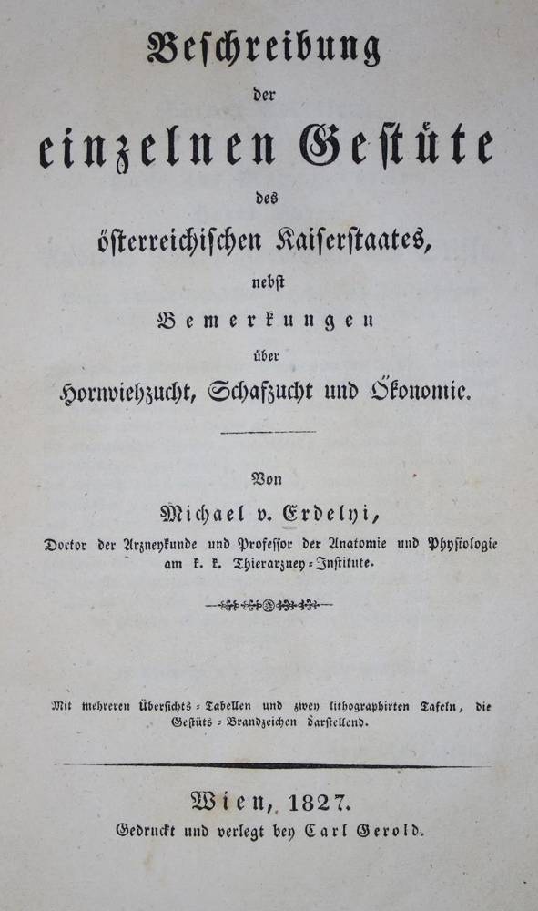 Große Abbildung Nr.1: 138-1786 Erdelyi,M.v.: (Zoologie, Pferde)