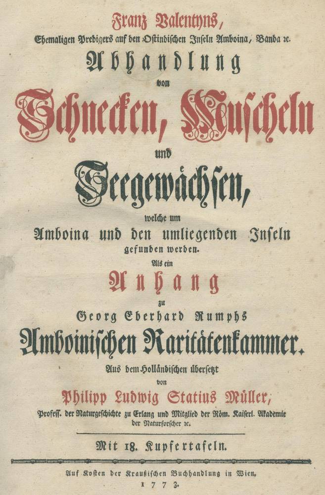 Große Abbildung Nr.1: 138-1805 Valentyn,F.: (Zoologie)