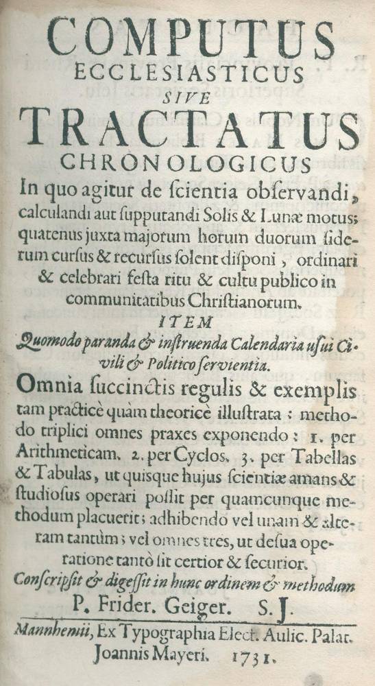 Große Abbildung Nr.2: 138-1838 Geiger,F.: (Verschiedene Gebiete - Varia, Astronomie)