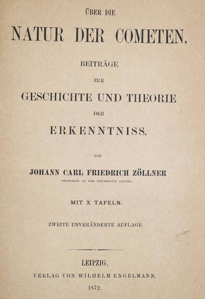 Große Abbildung Nr.1: 138-1841 Hartmann,F.J.: (Verschiedene Gebiete - Varia, Astronomie, Kometen)