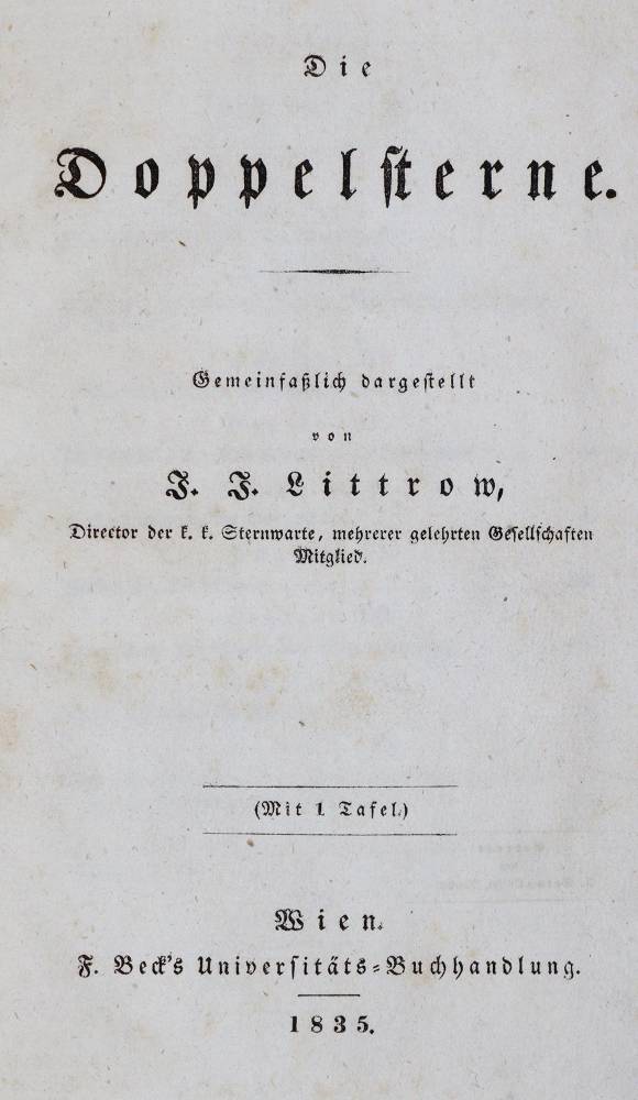 Große Abbildung Nr.3: 138-1846 Littrow,J.J.: (Verschiedene Gebiete - Varia, Astronomie)