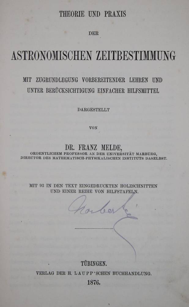 Große Abbildung Nr.1: 138-1847 Melde,F.: (Verschiedene Gebiete - Varia, Astronomie)