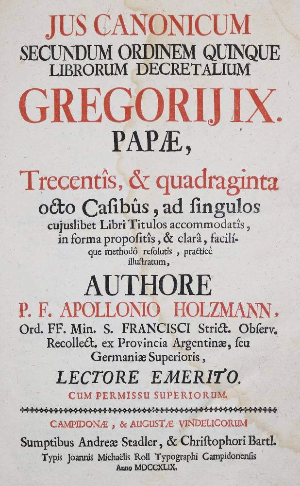 Große Abbildung Nr.1: 138-185 Holzmann,A.: (Alte Drucke, Handschriften und Theologie)