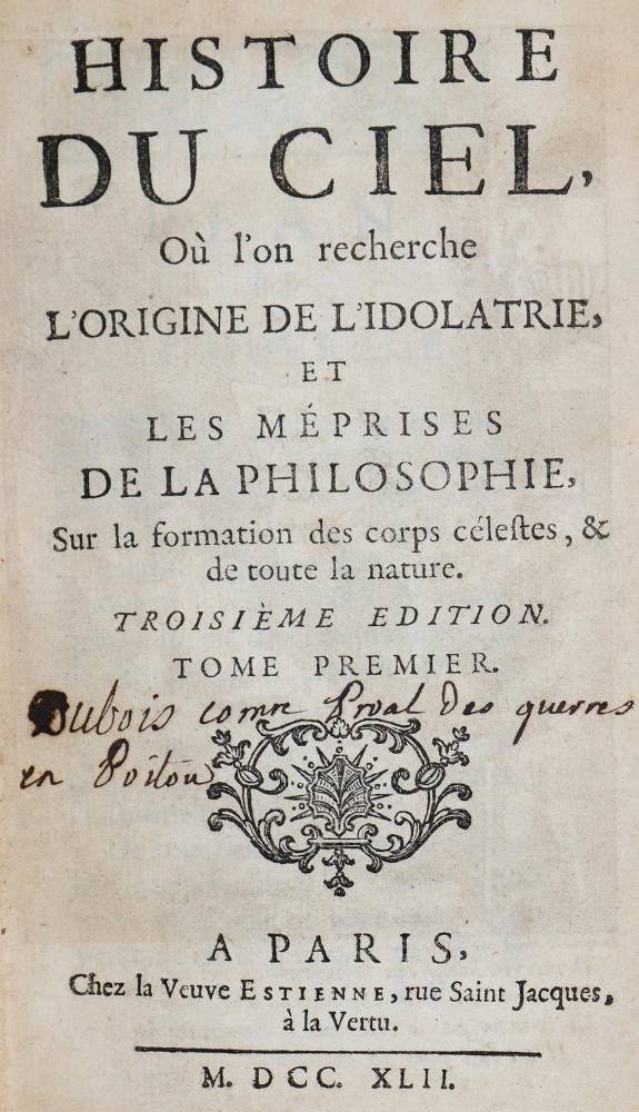 Große Abbildung Nr.1: 138-1850 (Pluche,N.A.).: (Verschiedene Gebiete - Varia, Astronomie)