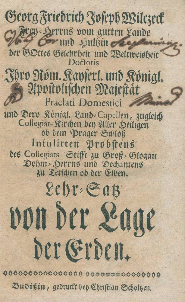 Große Abbildung Nr.1: 138-1859 Wilczeck,G.F.J.: (Verschiedene Gebiete - Varia, Astronomie)