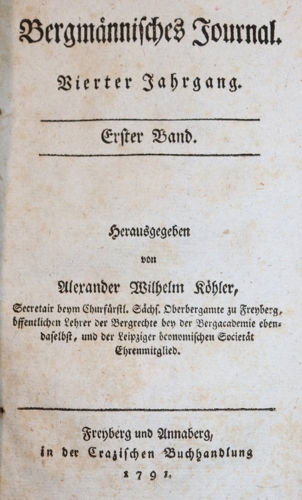 Große Abbildung Nr.1: 138-1877 Köhler,A.W. (Hrsg.).: (Verschiedene Gebiete - Varia, Bergbau)