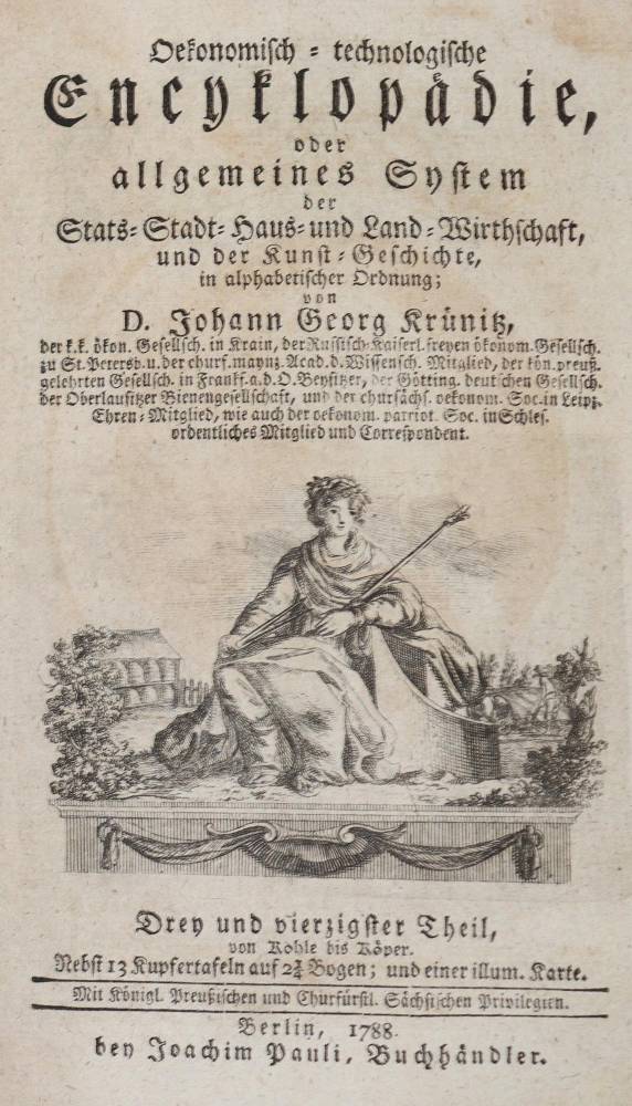 Große Abbildung Nr.1: 138-1878 Krünitz,J.G.: (Verschiedene Gebiete - Varia, Bergbau, Kohle)