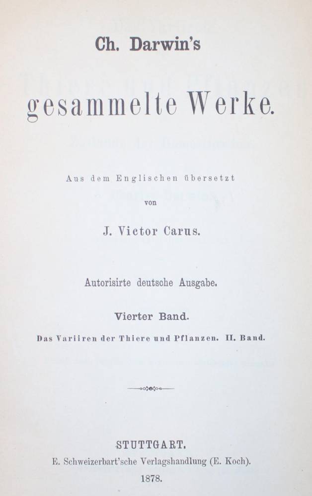 Große Abbildung Nr.1: 138-1905 Darwin,C.: (Verschiedene Gebiete - Varia)