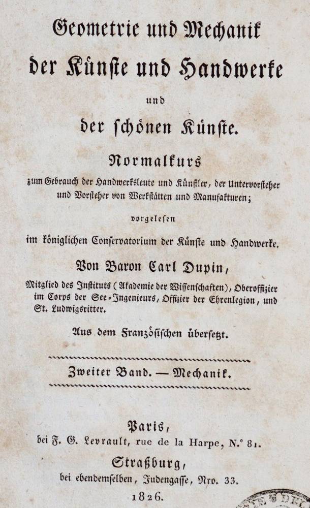 Große Abbildung Nr.1: 138-1910 Dupin,C.: (Verschiedene Gebiete - Varia)