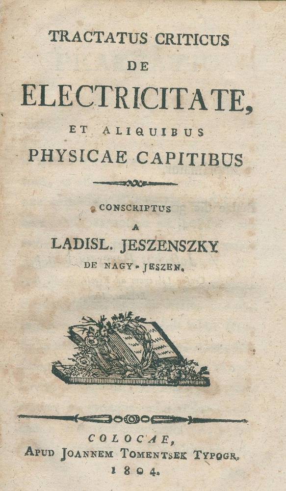 Große Abbildung Nr.1: 138-1919 Jeszenszky,L.: (Verschiedene Gebiete - Varia, Elektrizität)