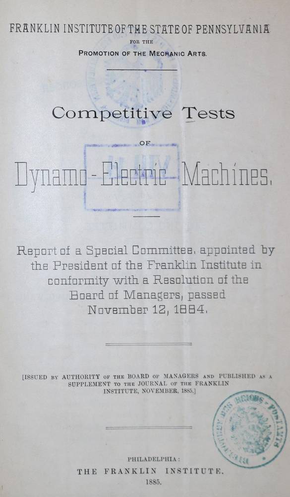 Große Abbildung Nr.2: 138-1920 Sammlung: (Verschiedene Gebiete - Varia, Elektrizität)