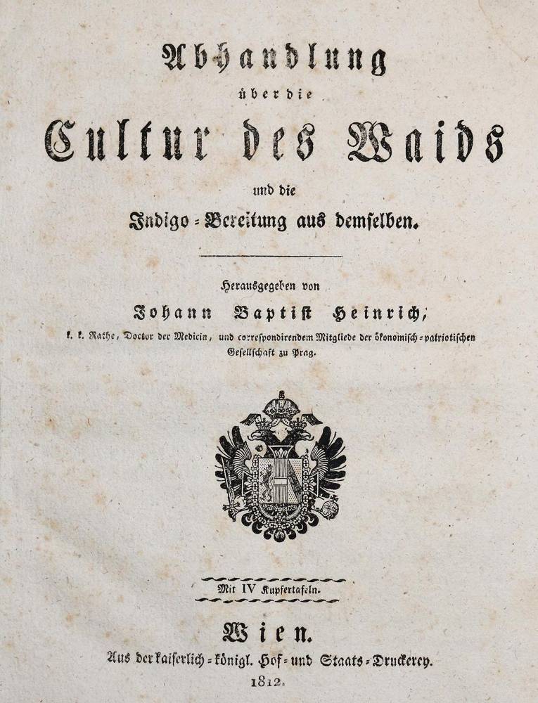 Große Abbildung Nr.1: 138-1925 Heinrich,J.B.: (Verschiedene Gebiete - Varia, Färberei)