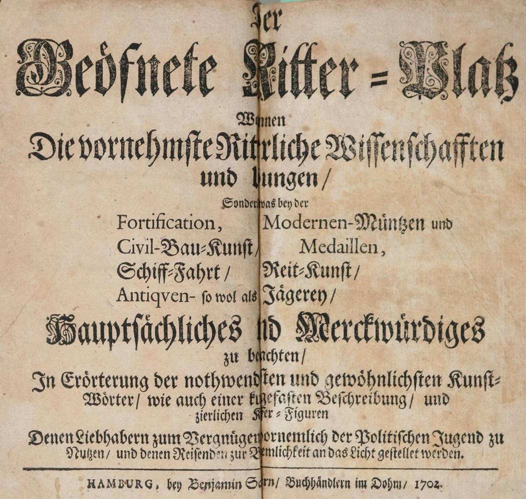Große Abbildung Nr.1: 138-1927 Geöfnete Ritter-Plaz, Der,: (Verschiedene Gebiete - Varia)