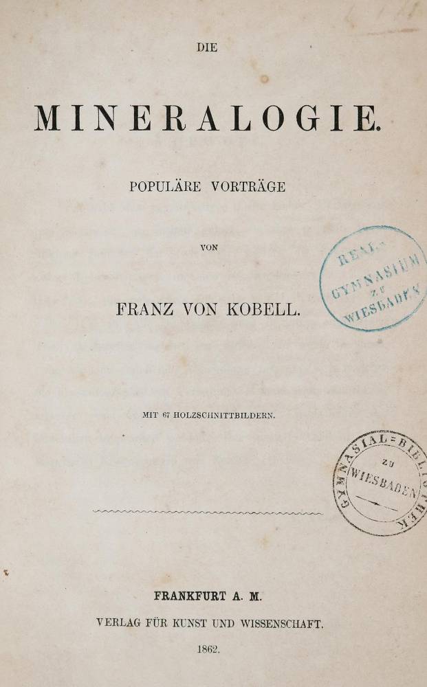 Große Abbildung Nr.1: 138-1935 Germar,E.F.: (Verschiedene Gebiete - Varia, Geologie - Mineralogie u. Paläontologie)