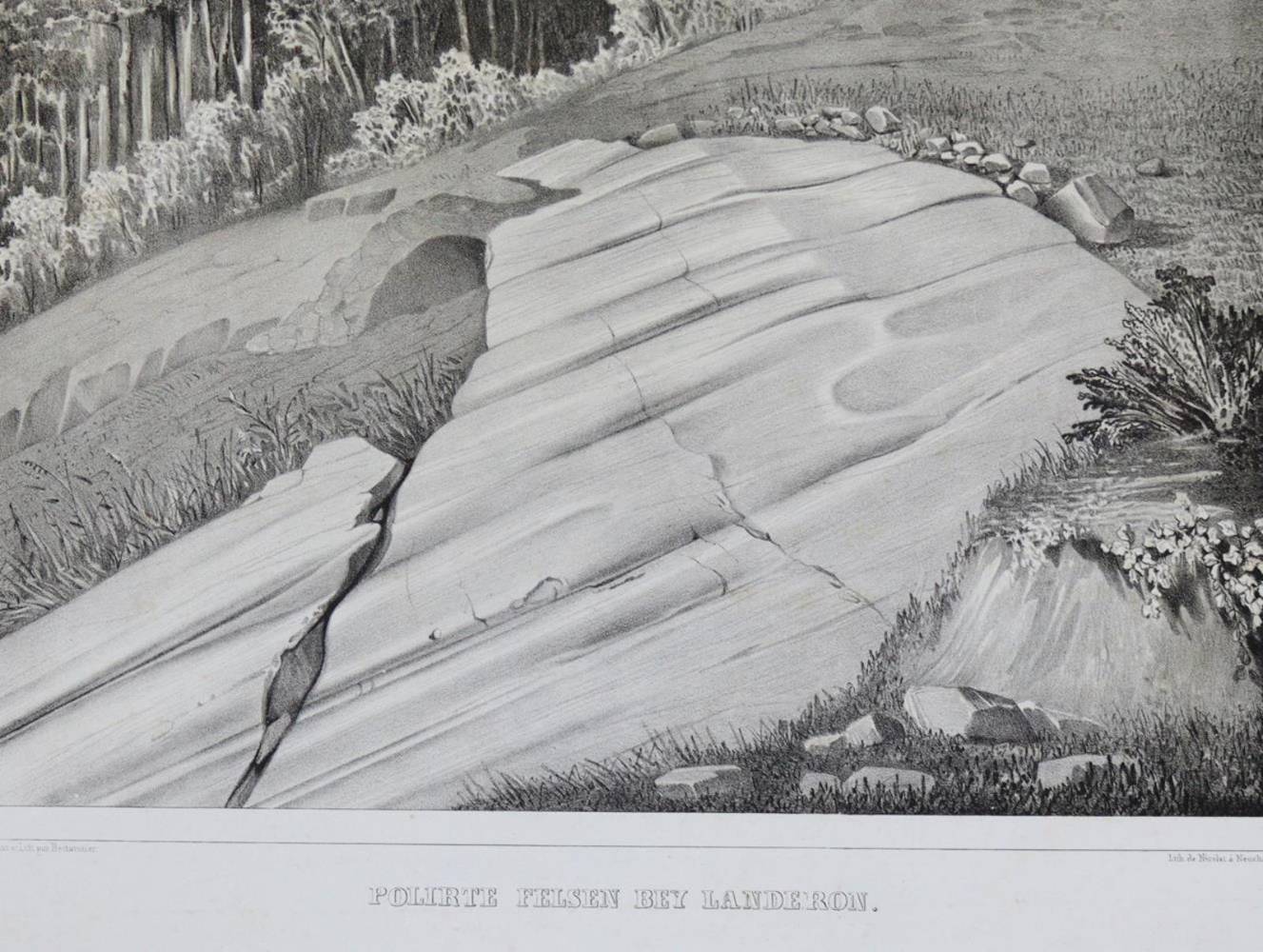 Große Abbildung Nr.10: 138-1936 Agassiz,L.: (Verschiedene Gebiete - Varia, Geologie - Mineralogie u. Paläontologie, Gletscher)