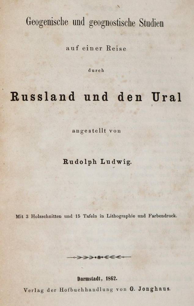 Große Abbildung Nr.3: 138-1940 Ludwig,R.: (Verschiedene Gebiete - Varia, Geologie - Mineralogie u. Paläontologie)