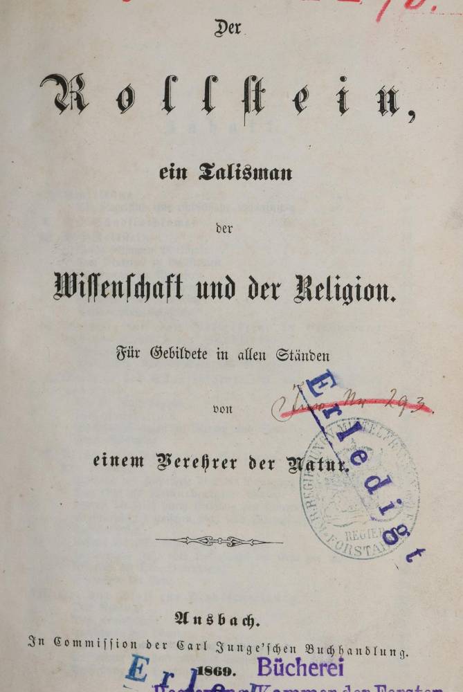 Große Abbildung Nr.2: 138-1947 Sammlung: (Verschiedene Gebiete - Varia, Geologie - Mineralogie u. Paläontologie)