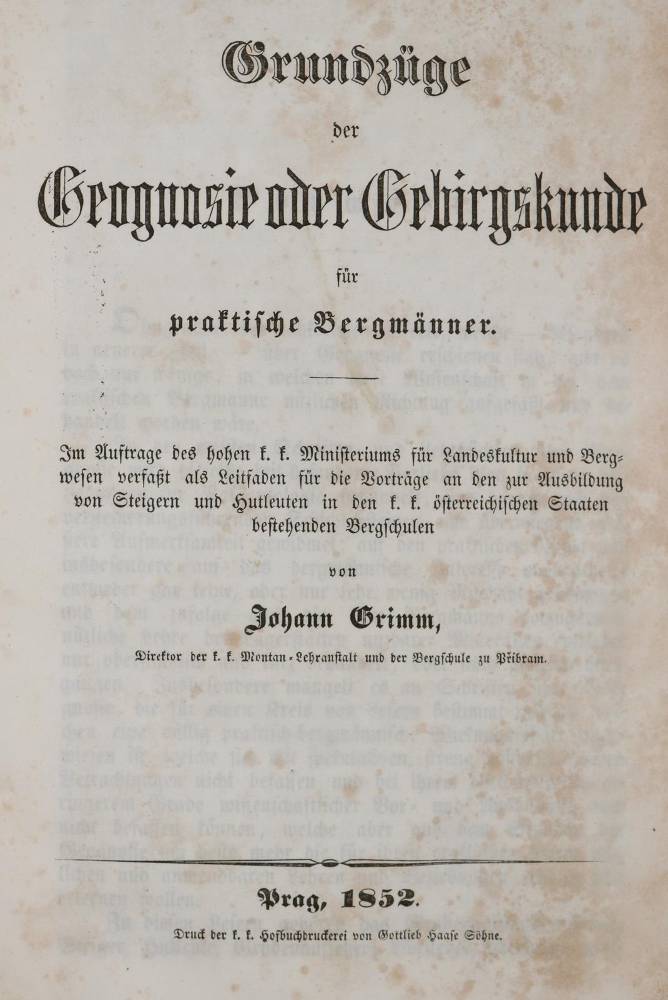 Große Abbildung Nr.3: 138-1947 Sammlung: (Verschiedene Gebiete - Varia, Geologie - Mineralogie u. Paläontologie)