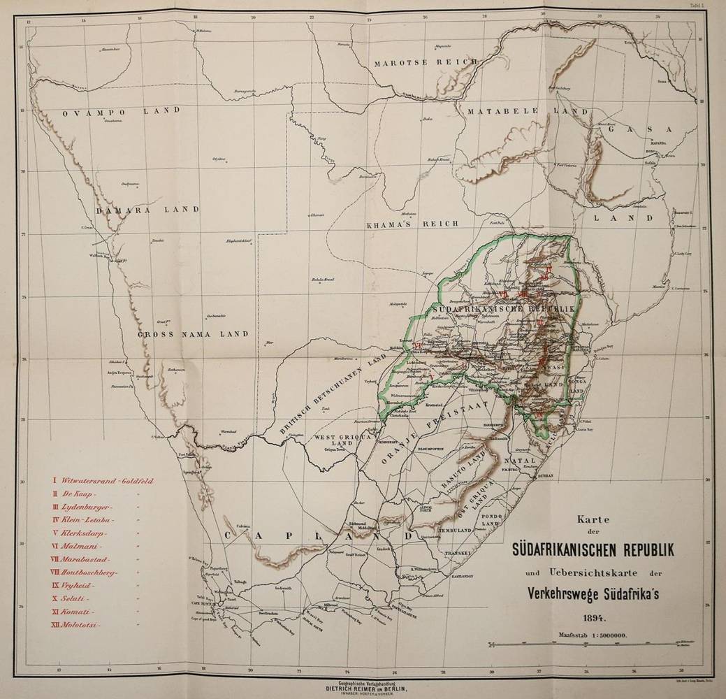 Große Abbildung Nr.1: 138-1951 Schmeisser,(K.).: (Verschiedene Gebiete - Varia, Geologie - Mineralogie u. Paläontologie, Südafrika)
