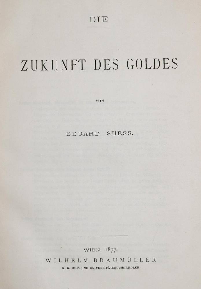 Große Abbildung Nr.1: 138-1952 Suess,E.: (Verschiedene Gebiete - Varia, Geologie - Mineralogie u. Paläontologie)