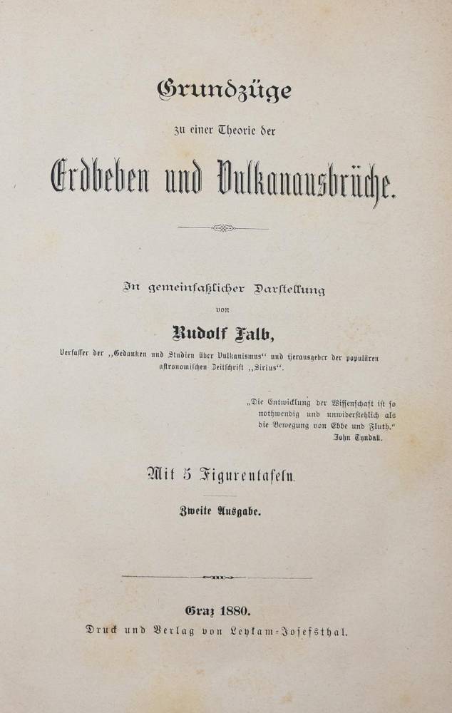 Große Abbildung Nr.1: 138-1955 Ludwig,R.: (Verschiedene Gebiete - Varia, Geologie - Mineralogie u. Paläontologie, Vulkane)