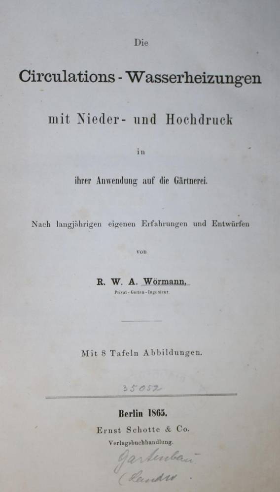 Große Abbildung Nr.1: 138-1971 Wörmann,R.W.A.: (Verschiedene Gebiete - Varia, Heizung)