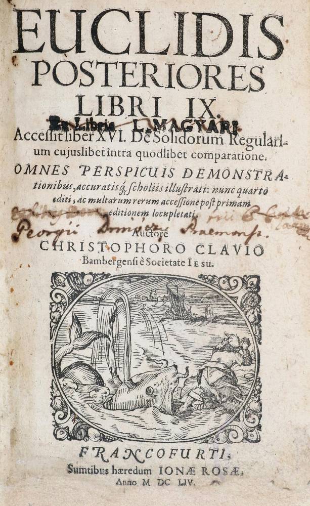 Große Abbildung Nr.1: 138-1989 Clavius,C.: (Verschiedene Gebiete - Varia, Mathematik)