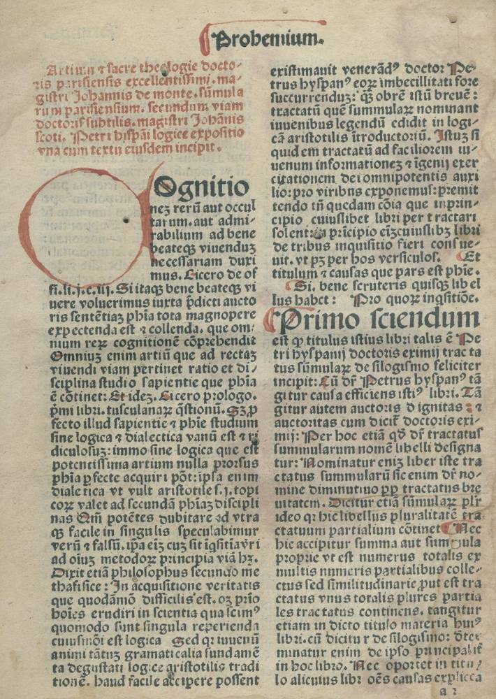 Große Abbildung Nr.1: 138-200 (Johannes de Monte.: (Inkunabeln)