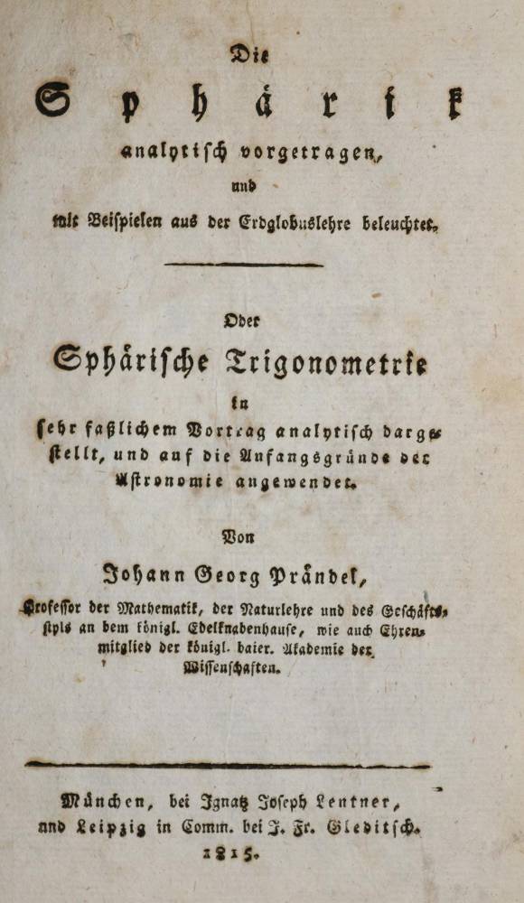 Große Abbildung Nr.1: 138-2008 Prändel,J.G.: (Verschiedene Gebiete - Varia, Mathematik)
