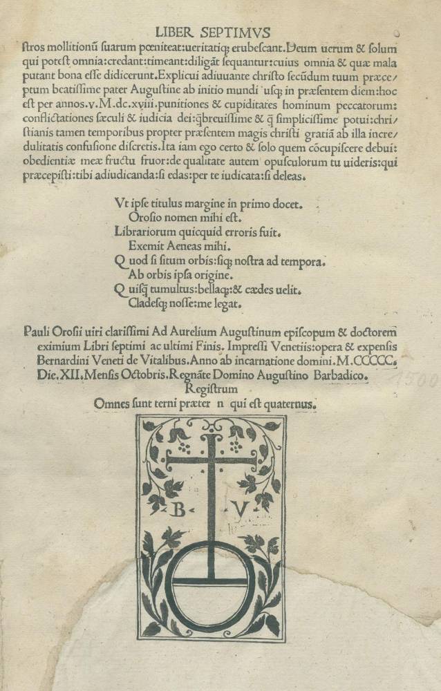 Große Abbildung Nr.3: 138-202 (Orosius,P.: (Inkunabeln)