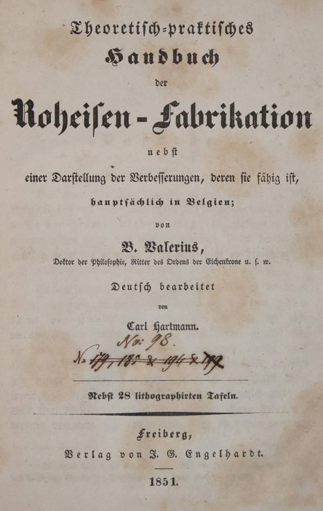 Große Abbildung Nr.1: 138-2021 Valerius,B.: (Verschiedene Gebiete - Varia, Metallurgie)