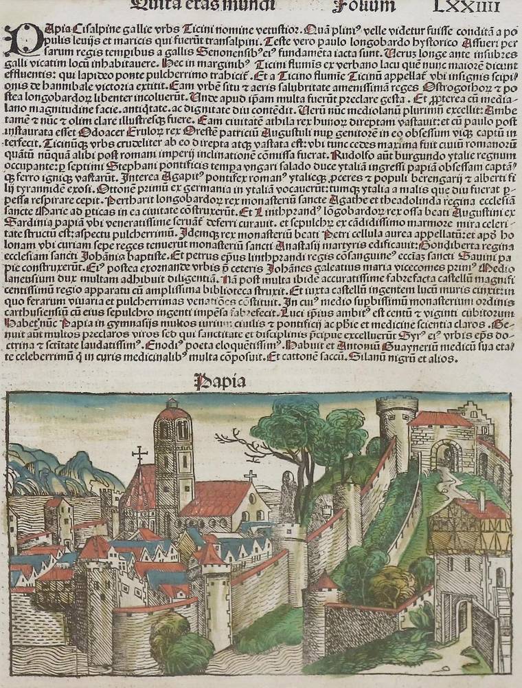 Große Abbildung Nr.1: 138-203 Schedel.: (Inkunabeln, Pavia)